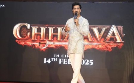 Actor Vicky Kaushal reached Jaipur to promote his upcoming film 'Chhaava'