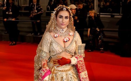 Actress Ruchi Gujjar Wears India Prime Minister Shri Narendra Modi Necklace at Cannes Red Carpet 2025, Celebrates Indian Pride
