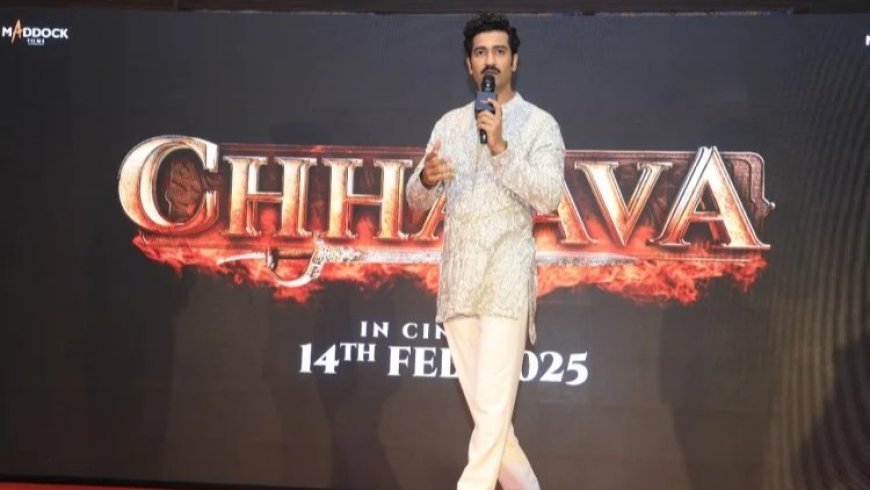 Actor Vicky Kaushal reached Jaipur to promote his upcoming film 'Chhaava'