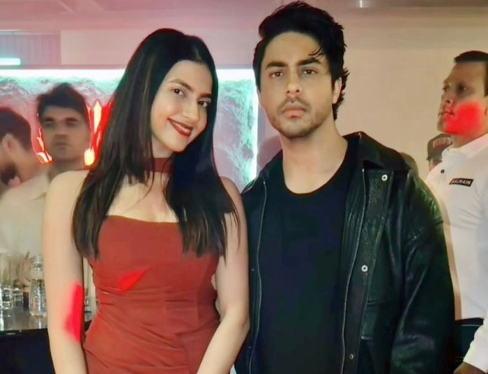 Kashika Kapoor Turns Heads in Maroon at D’YAVOL by Aryan Khan Event