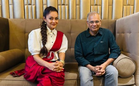 Sheena Chohan Meets Legendary B. Jeyamohan, Writer of Her Tamil Debut Film - Arjunanin Allirani