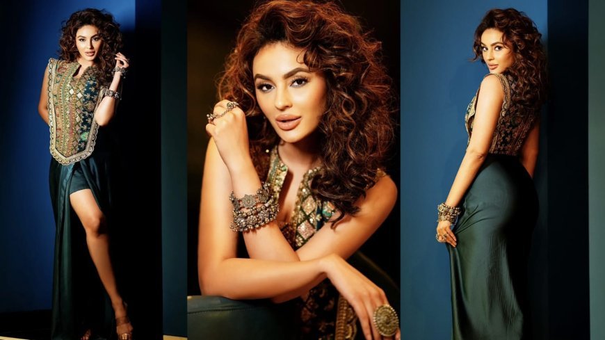 Seerat Kapoor Turns Up The Heat in a High-Slit Peacock Glam Look — And We Just Can’t Take Our Eyes Of